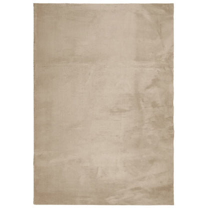 Tappeto a Pelo Corto HUARTE Morbido e Lavabile Sabbia 120x170cm