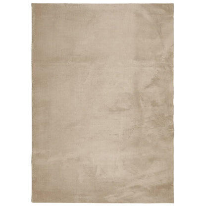 Tappeto a Pelo Corto HUARTE Morbido e Lavabile Sabbia 240x340cm