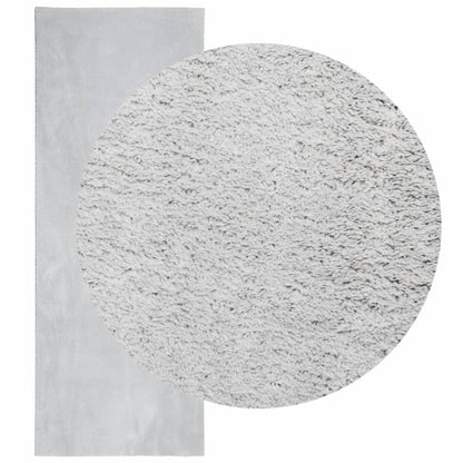 Tappeto a Pelo Corto HUARTE Morbido e Lavabile Grigio 80x200 cm