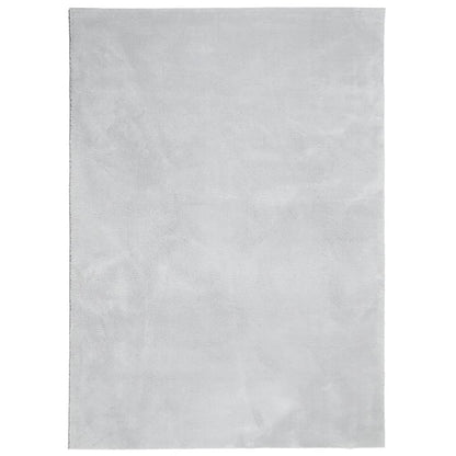 Tappeto a Pelo Corto HUARTE Morbido e Lavabile Grigio 120x170cm