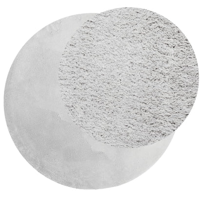 Tappeto a Pelo Corto HUARTE Morbido e Lavabile Grigio Ã˜ 200 cm