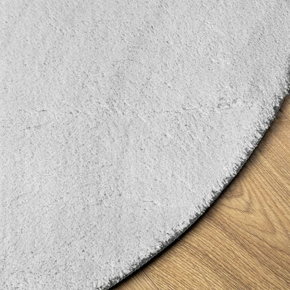 Tappeto a Pelo Corto HUARTE Morbido e Lavabile Grigio Ã˜ 200 cm