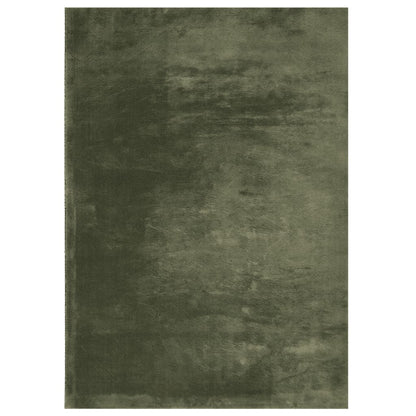Tappeto Pelo Corto HUARTE Morbido Lavabile Verde Bosco
