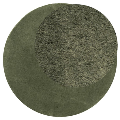 Tappeto Pelo Corto HUARTE Morbido Lavabile Verde Bosco Ã˜ 80 cm