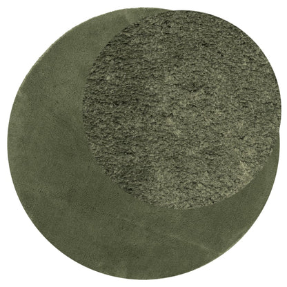 Tappeto Pelo Corto HUARTE Morbido Lavabile Verde Bosco Ã˜ 160 cm