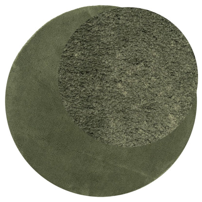 Tappeto Pelo Corto HUARTE Morbido Lavabile Verde Bosco Ã˜ 200 cm