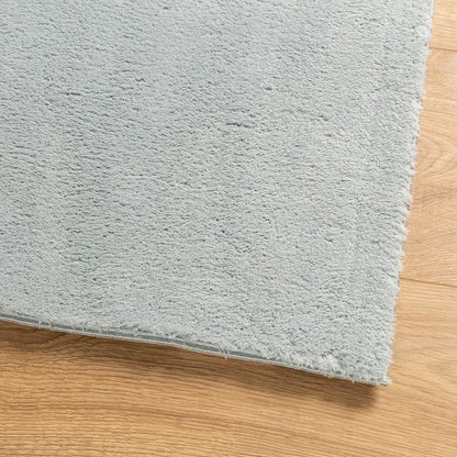 Tappeto a Pelo Corto HUARTE Morbido e Lavabile Blu 60x110 cm