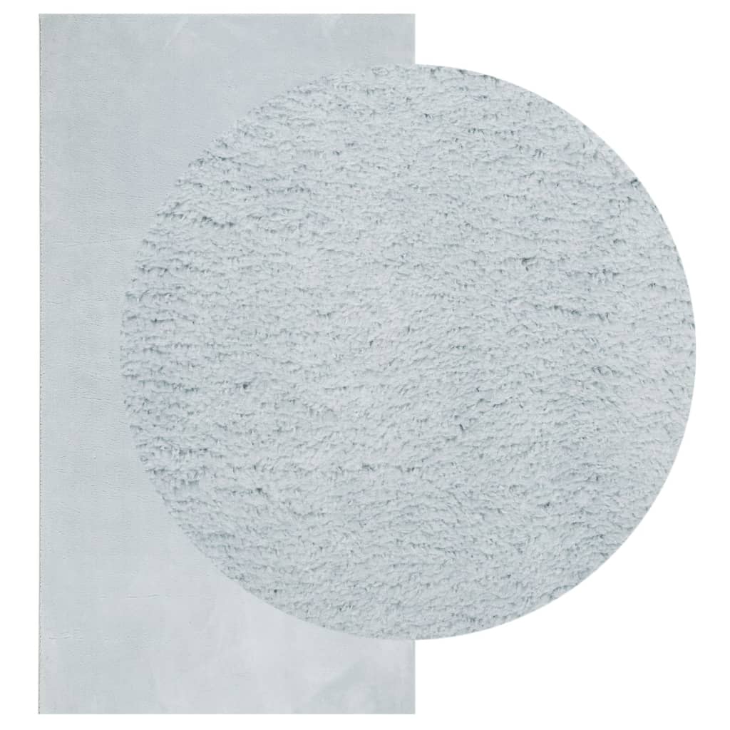 Tappeto a Pelo Corto HUARTE Morbido e Lavabile Blu 80x150 cm