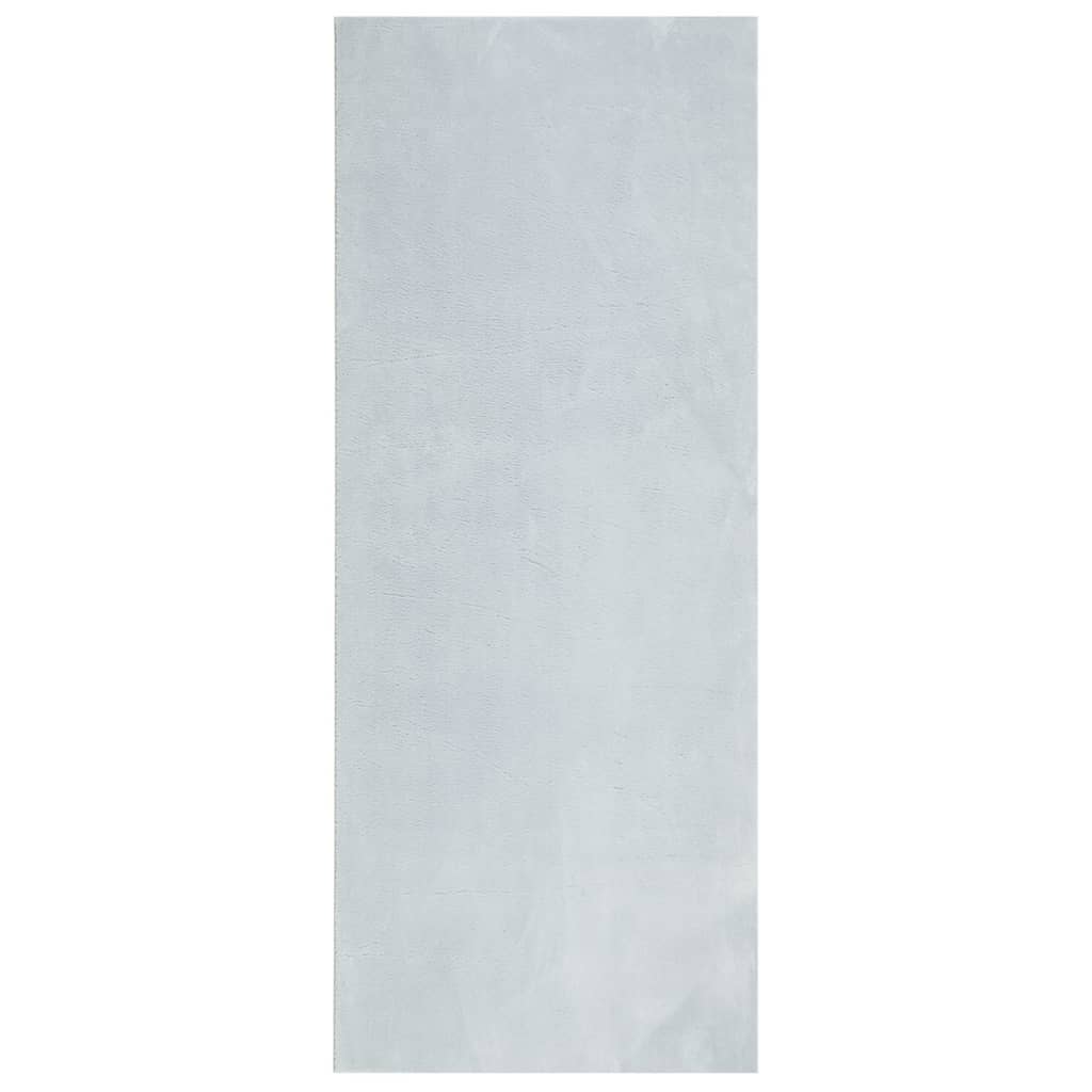 Tappeto a Pelo Corto HUARTE Morbido e Lavabile Blu 80x200 cm