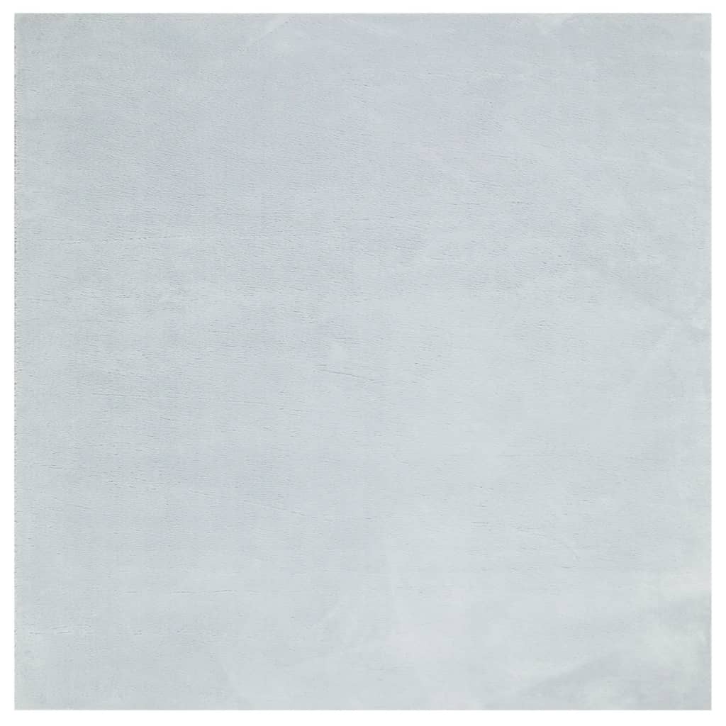 Tappeto a Pelo Corto HUARTE Morbido e Lavabile Blu 120x120 cm