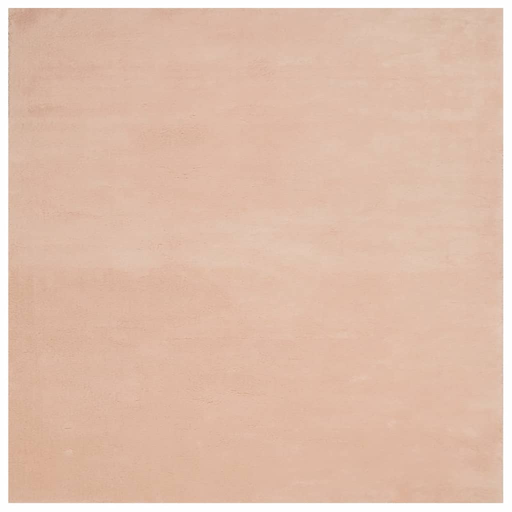 Tappeto a Pelo Corto HUARTE Morbido e Lavabile Rosato 240x240cm
