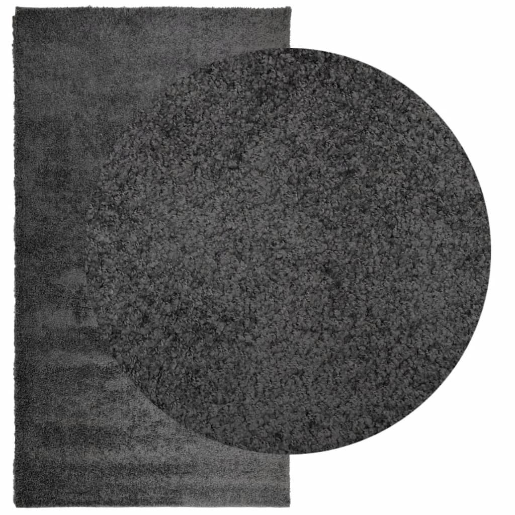 Tappeto Shaggy a Pelo Lungo Moderno Antracite 60x110 cm