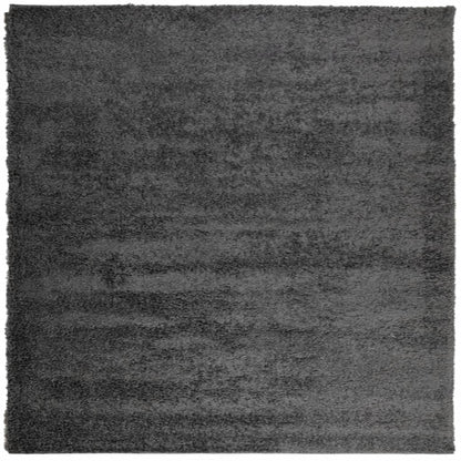 Tappeto Shaggy PAMPLONA Pelo Lungo Moderno Antracite 200x200cm