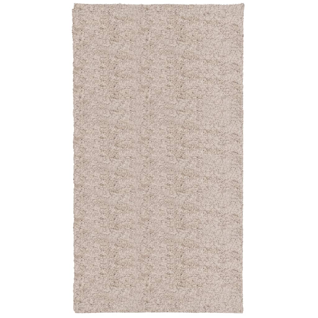 Tappeto Shaggy PAMPLONA a Pelo Lungo Moderno Beige 60x110 cm