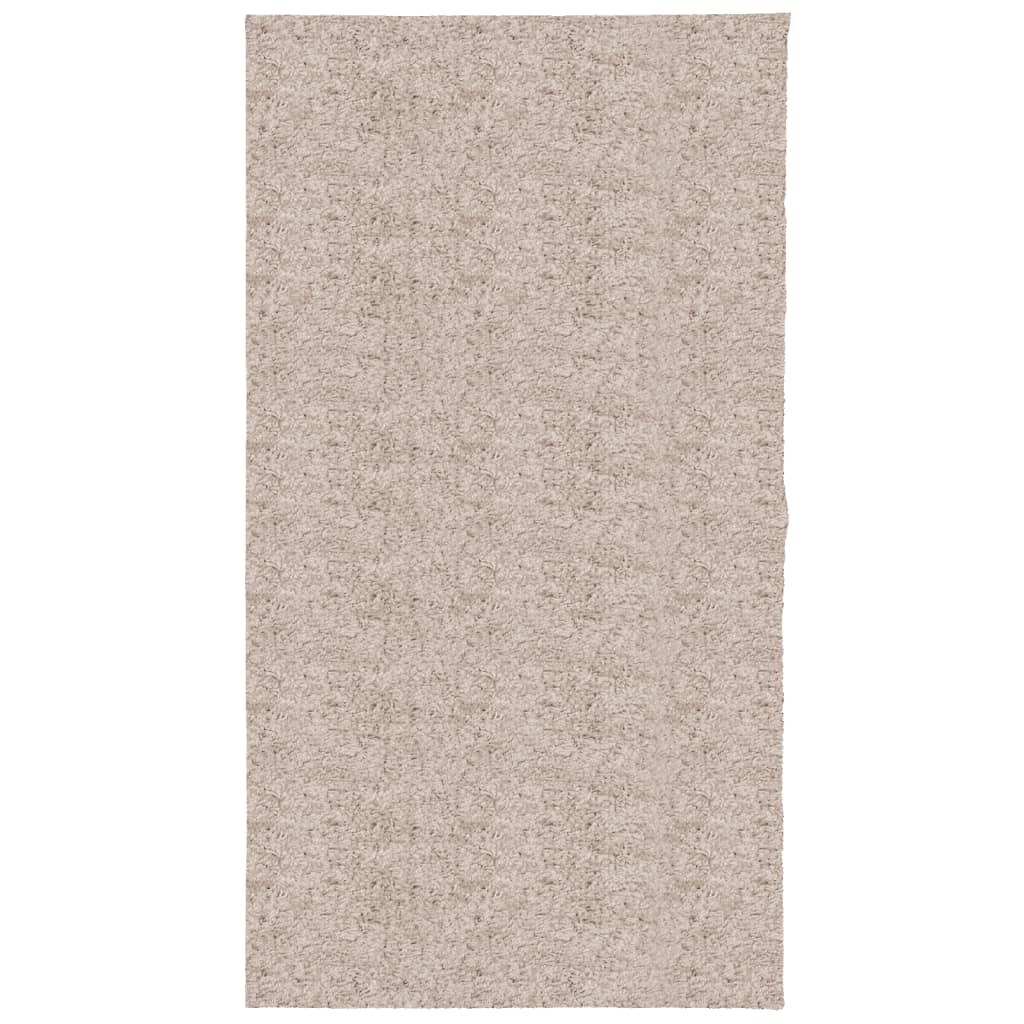 Tappeto Shaggy PAMPLONA a Pelo Lungo Moderno Beige 80x250 cm