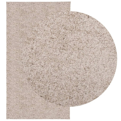 Tappeto Shaggy PAMPLONA a Pelo Lungo Moderno Beige 80x250 cm