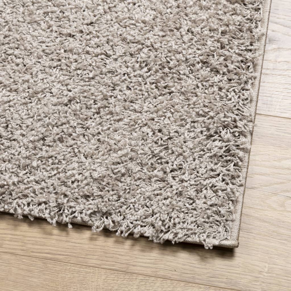 Tappeto Shaggy PAMPLONA a Pelo Lungo Moderno Beige 80x250 cm