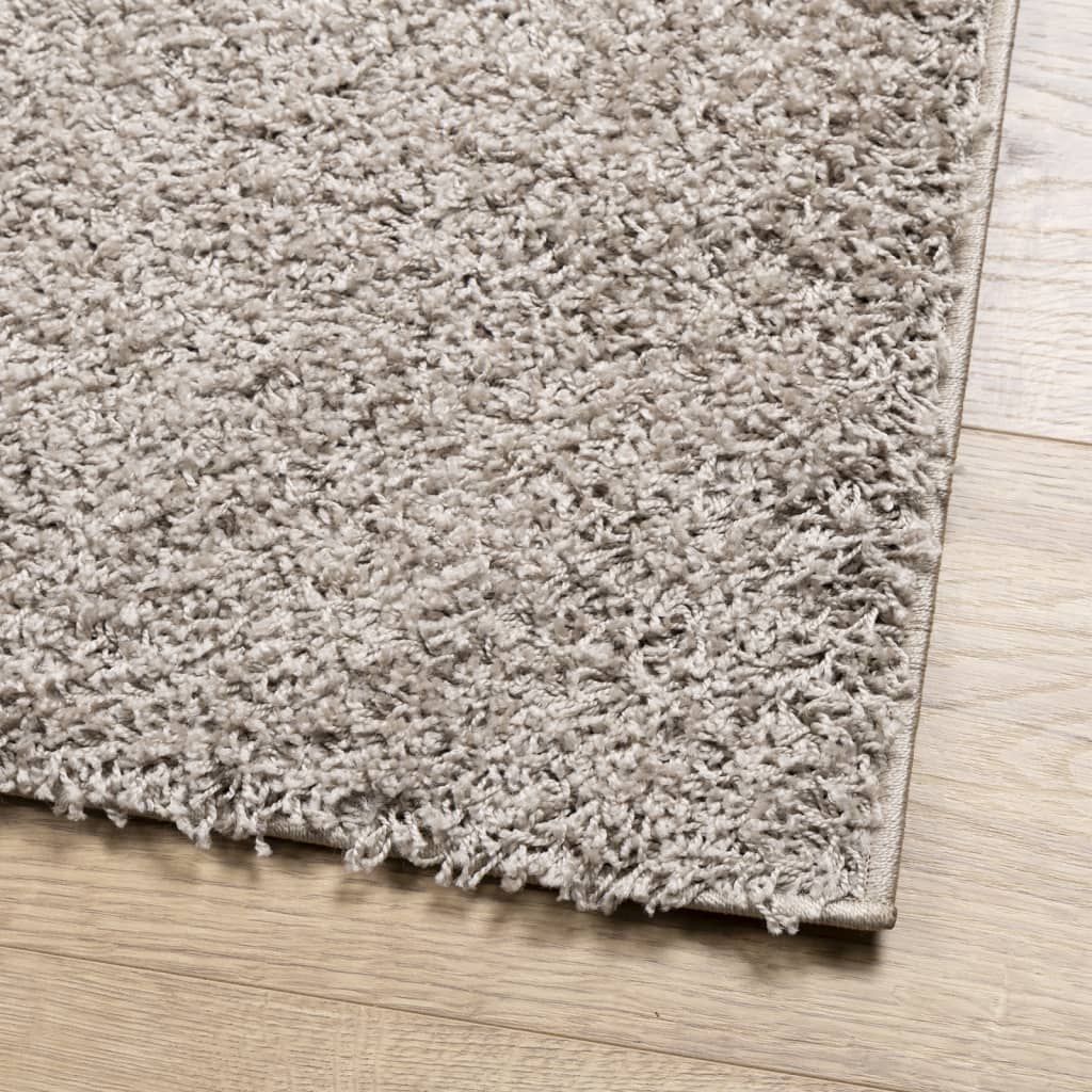 Tappeto Shaggy PAMPLONA a Pelo Lungo Moderno Beige 100x200 cm