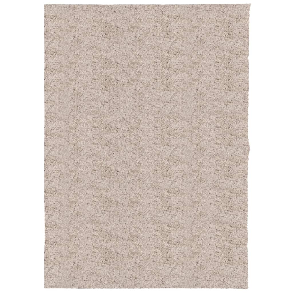 Tappeto Shaggy PAMPLONA a Pelo Lungo Moderno Beige 240x340 cm