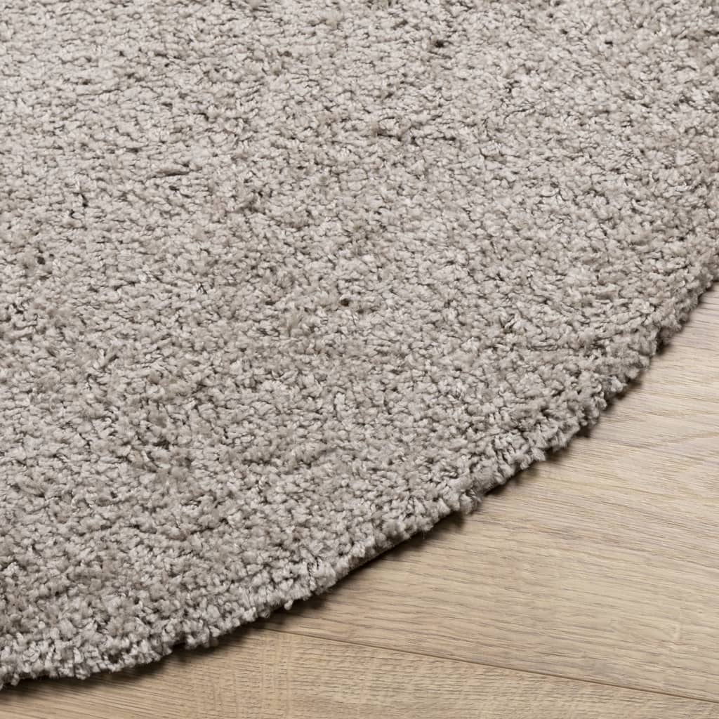 Tappeto Shaggy PAMPLONA a Pelo Lungo Moderno Beige Ã˜ 160 cm