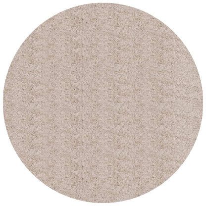 Tappeto Shaggy PAMPLONA a Pelo Lungo Moderno Beige Ø 240 cm