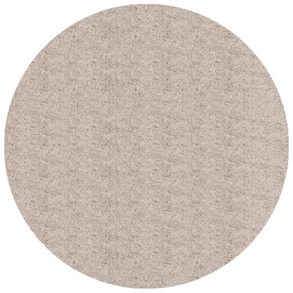 Tappeto Shaggy PAMPLONA a Pelo Lungo Moderno Beige Ø 280 cm