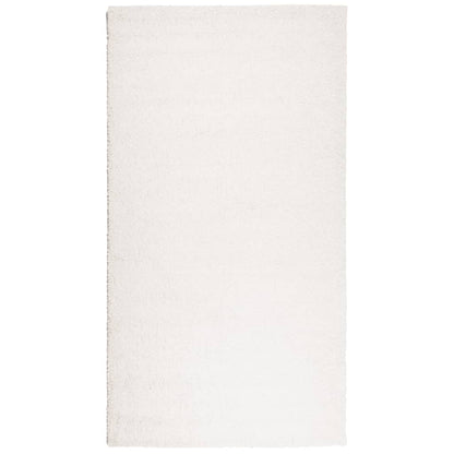Tappeto Shaggy PAMPLONA a Pelo Lungo Moderno Crema 60x110 cm
