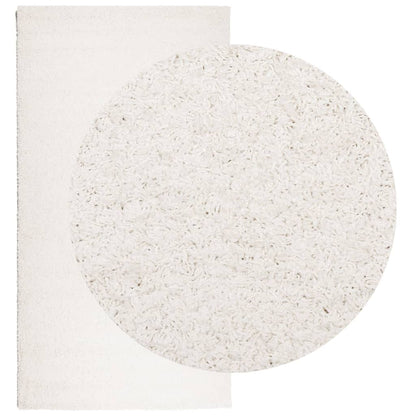 Tappeto Shaggy PAMPLONA a Pelo Lungo Moderno Crema 80x150 cm
