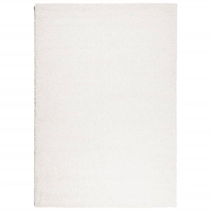 Tappeto Shaggy PAMPLONA a Pelo Lungo Moderno Crema 120x170 cm