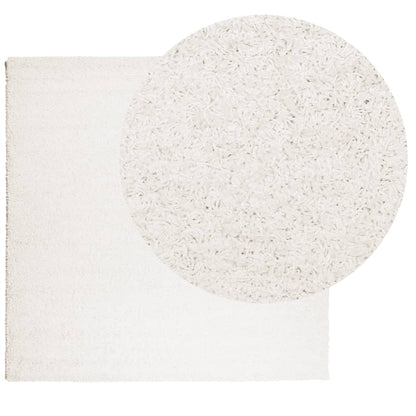 Tappeto Shaggy PAMPLONA a Pelo Lungo Moderno Crema 200x200 cm