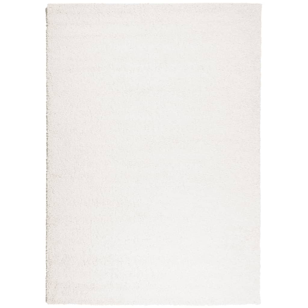 Tappeto Shaggy PAMPLONA a Pelo Lungo Moderno Crema 200x280 cm