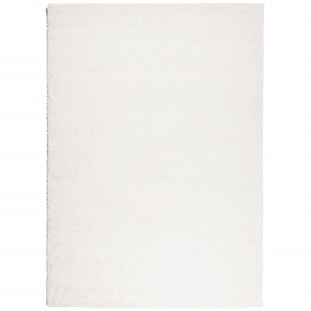 Tappeto Shaggy PAMPLONA a Pelo Lungo Moderno Crema 240x340 cm