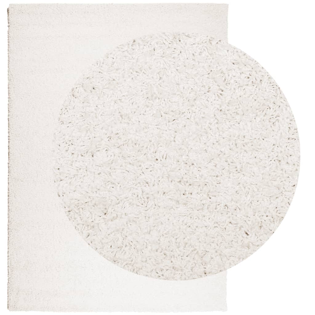 Tappeto Shaggy PAMPLONA a Pelo Lungo Moderno Crema 240x340 cm