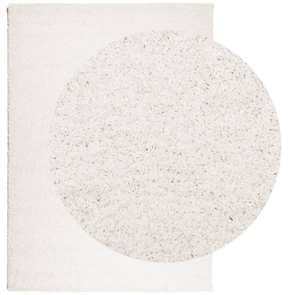 Tappeto Shaggy PAMPLONA a Pelo Lungo Moderno Crema 240x340 cm