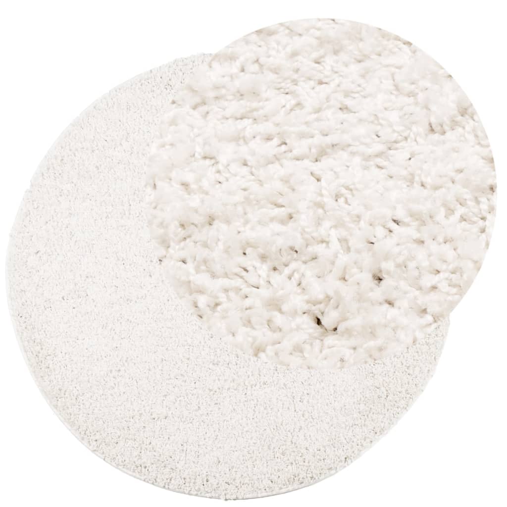 Tappeto Shaggy PAMPLONA a Pelo Lungo Moderno Grigio Ø 100 cm