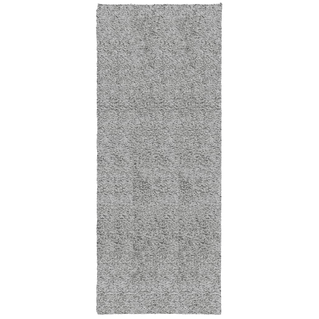 Tappeto Shaggy PAMPLONA a Pelo Lungo Moderno Grigio 80x200 cm