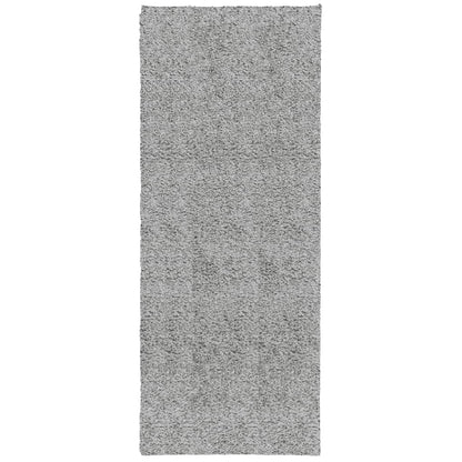 Tappeto Shaggy PAMPLONA a Pelo Lungo Moderno Grigio 80x200 cm
