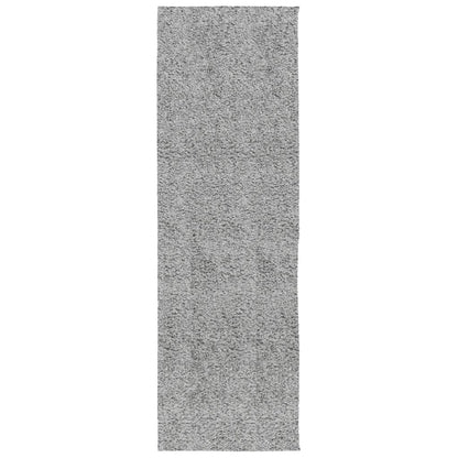 Tappeto Shaggy PAMPLONA a Pelo Lungo Moderno Grigio 80x250 cm