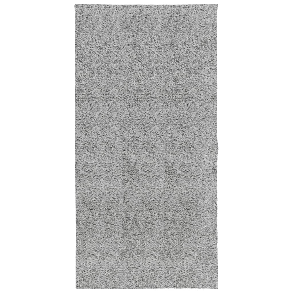 Tappeto Shaggy PAMPLONA a Pelo Lungo Moderno Grigio 100x200 cm
