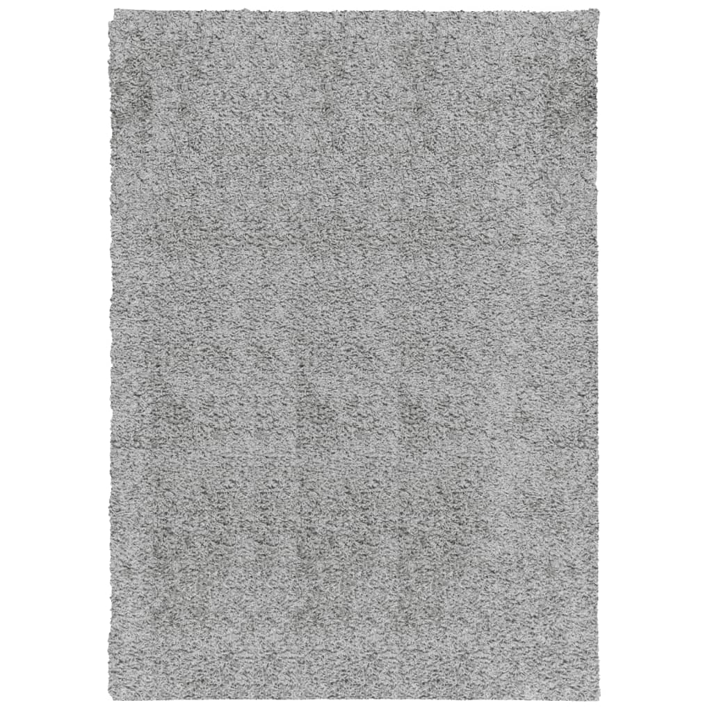 Tappeto Shaggy PAMPLONA a Pelo Lungo Moderno Grigio 120x170 cm