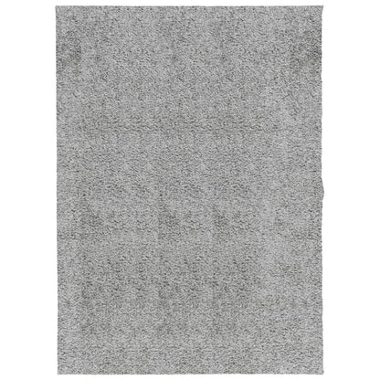 Tappeto Shaggy PAMPLONA a Pelo Lungo Moderno Grigio 140x200 cm