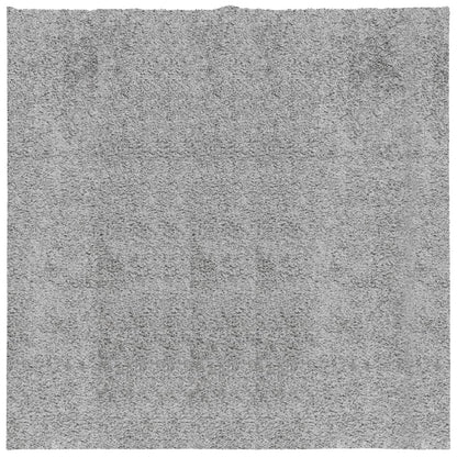 Tappeto Shaggy PAMPLONA a Pelo Lungo Moderno Grigio 160x160 cm