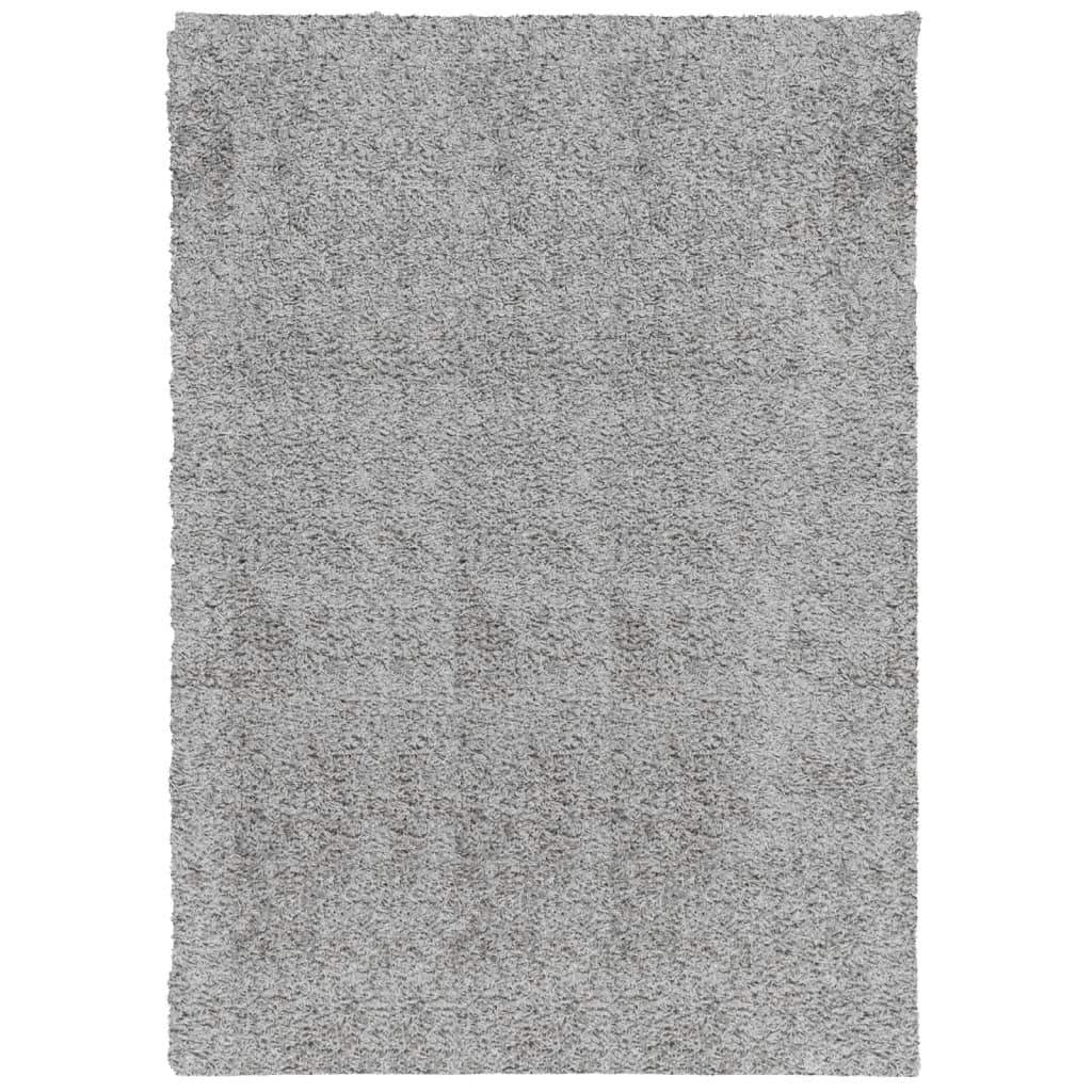 Tappeto Shaggy PAMPLONA a Pelo Lungo Moderno Grigio 160x230 cm
