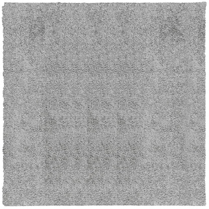 Tappeto Shaggy PAMPLONA a Pelo Lungo Moderno Grigio 240x240 cm