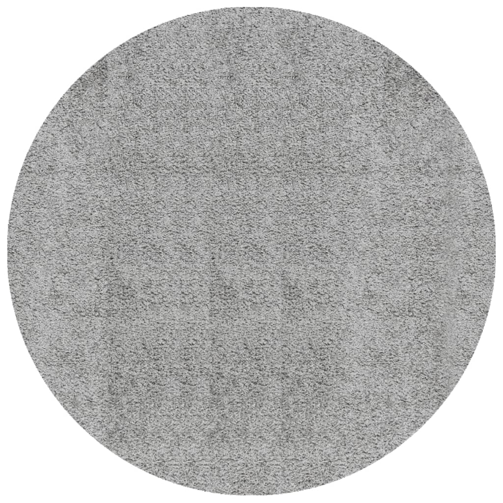 Tappeto Shaggy PAMPLONA a Pelo Lungo Moderno Grigio Ø 280 cm