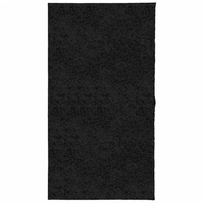 Tappeto Shaggy PAMPLONA a Pelo Lungo Moderno Nero 80x150 cm
