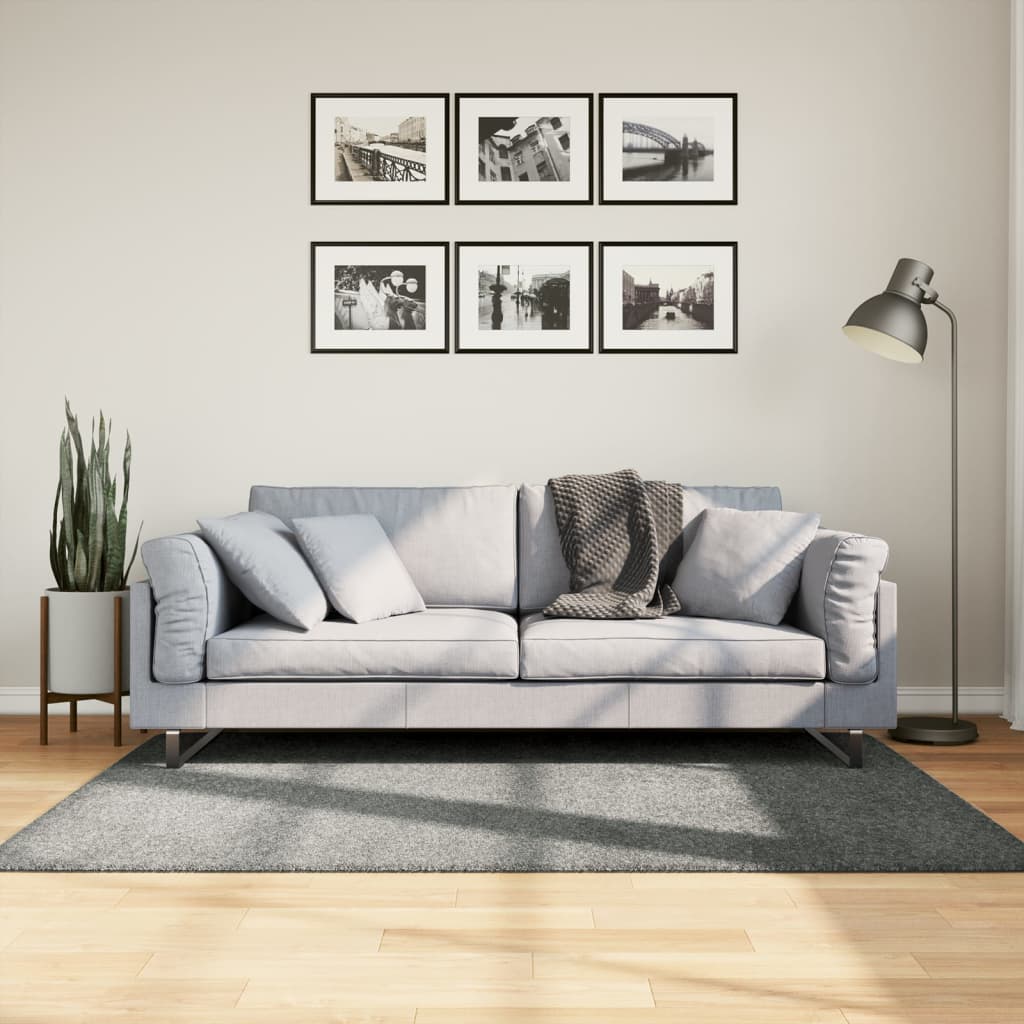 Tappeto Shaggy PAMPLONA a Pelo Lungo Moderno Verde 120x170 cm