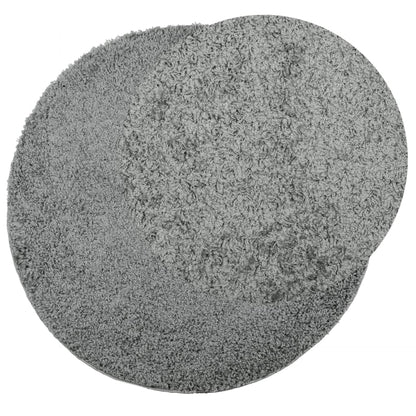 Tappeto Shaggy PAMPLONA a Pelo Lungo Moderno Verde Ã˜ 80 cm