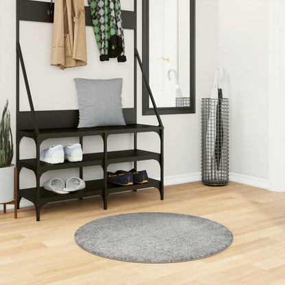 Tappeto Shaggy PAMPLONA a Pelo Lungo Moderno Verde Ã˜ 80 cm