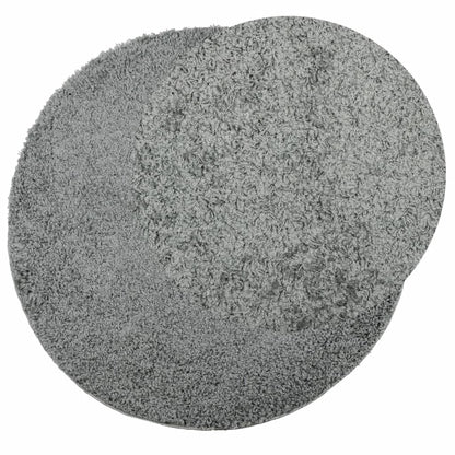 Tappeto Shaggy PAMPLONA a Pelo Lungo Moderno Verde Ø 240 cm